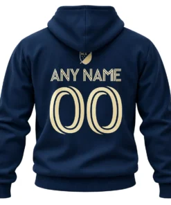 Philadelphia Union Navy Custom Hoodie – back view