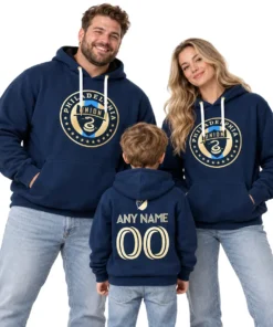 Philadelphia Union Navy Custom Hoodie – family view