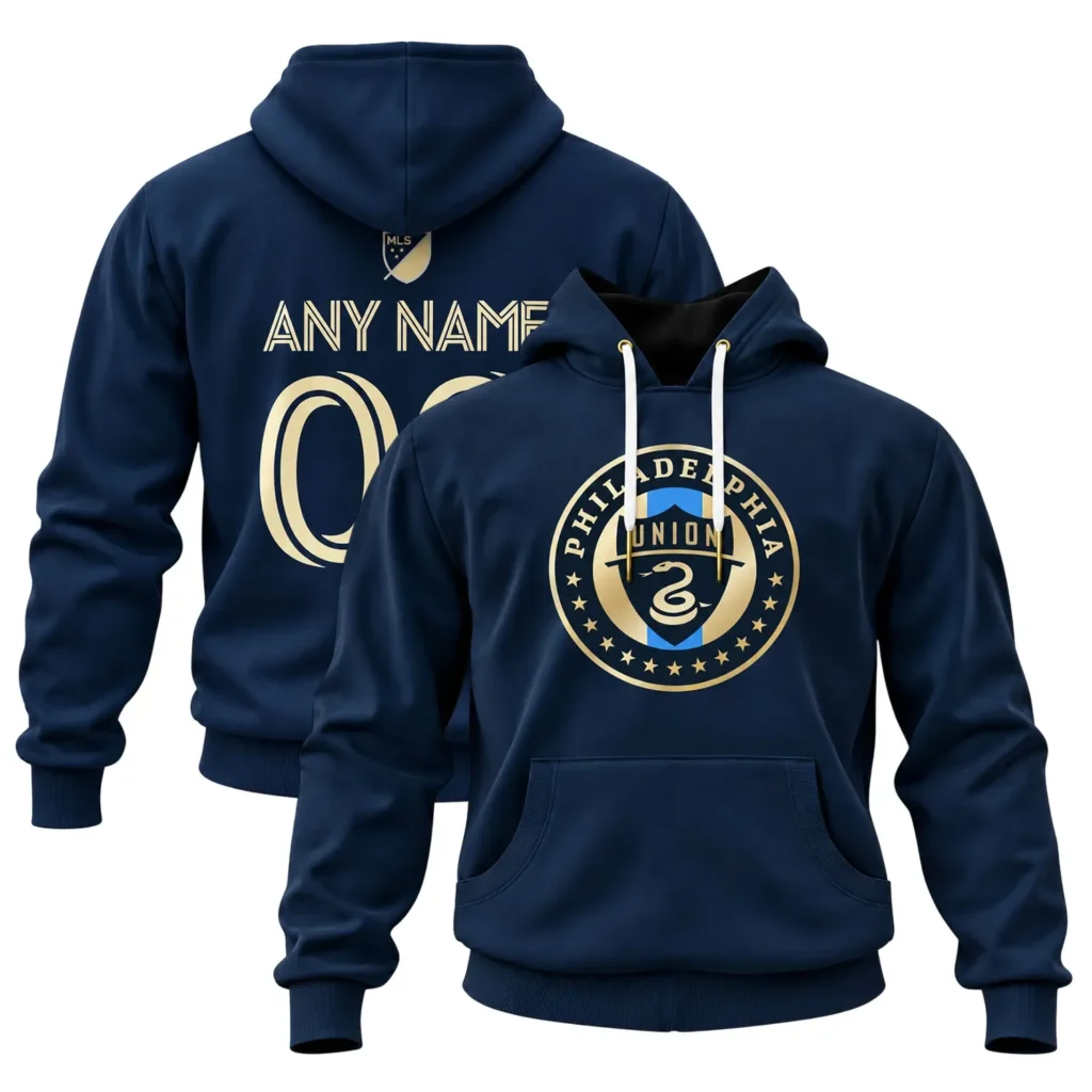 Philadelphia Union Navy Custom Hoodie – Game Day Pullover