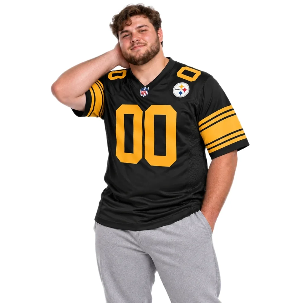 Pittsburgh Steelers Black Alternate Custom Jersey – Personalized Fan Edition