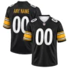 Pittsburgh Steelers Black Custom Jersey