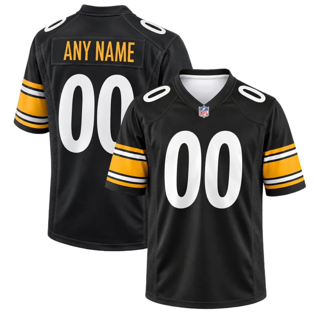 Pittsburgh Steelers Black Custom Jersey – Stadium Ready Fan Style