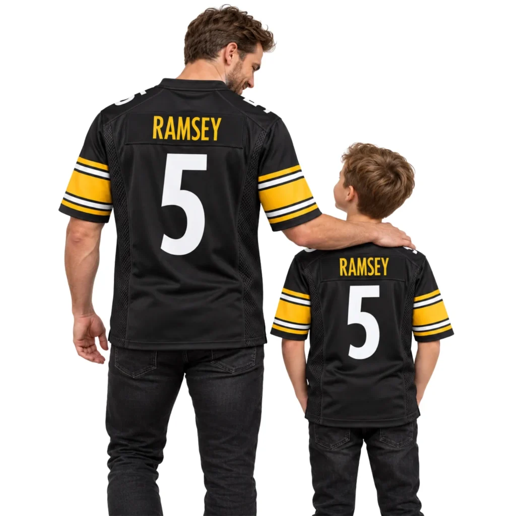 Pittsburgh Steelers Jalen Ramsey Black Jersey – Stadium Ready Fan Style