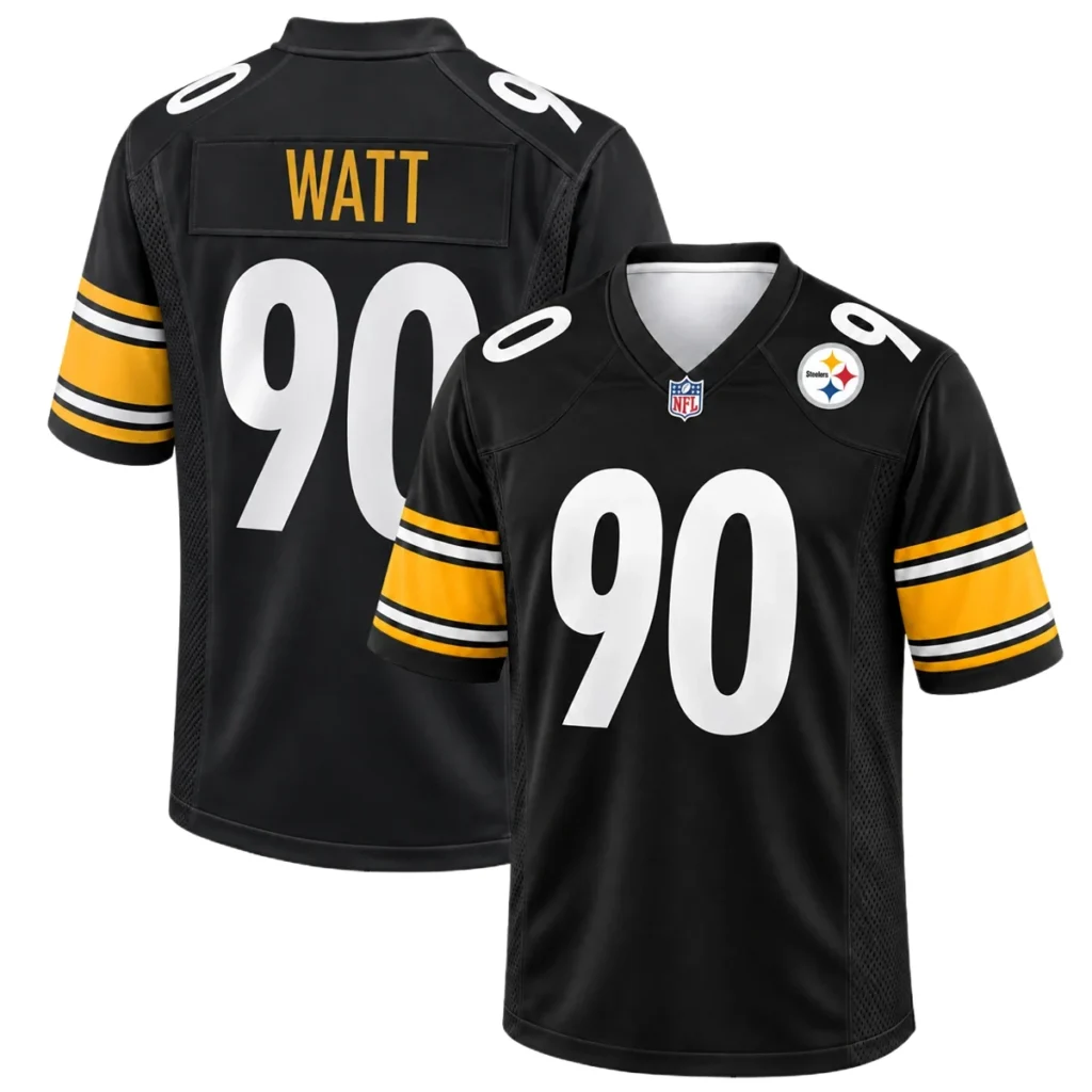 Pittsburgh Steelers TJ Watt Black Jersey – Matchday Fan Edition