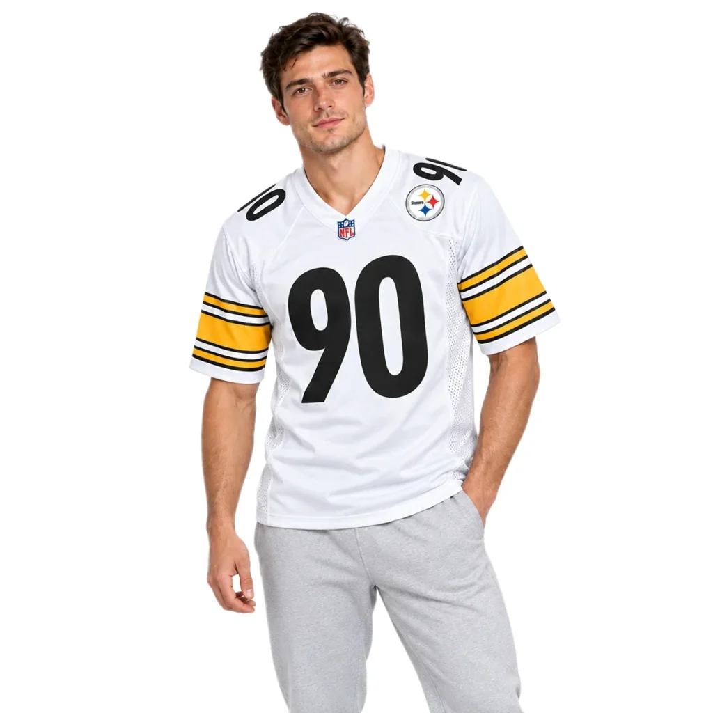 Pittsburgh Steelers TJ Watt White Jersey – Season Pride Edition