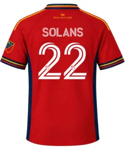Real Salt Lake Sergi Solans Red Jersey – back view