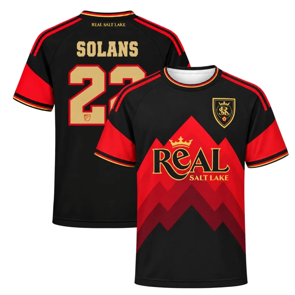 Real Salt Lake Sergi Solans Red Jersey – Home Crowd Fan Style