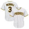 San Diego Padres Jackson Merrill White Jersey