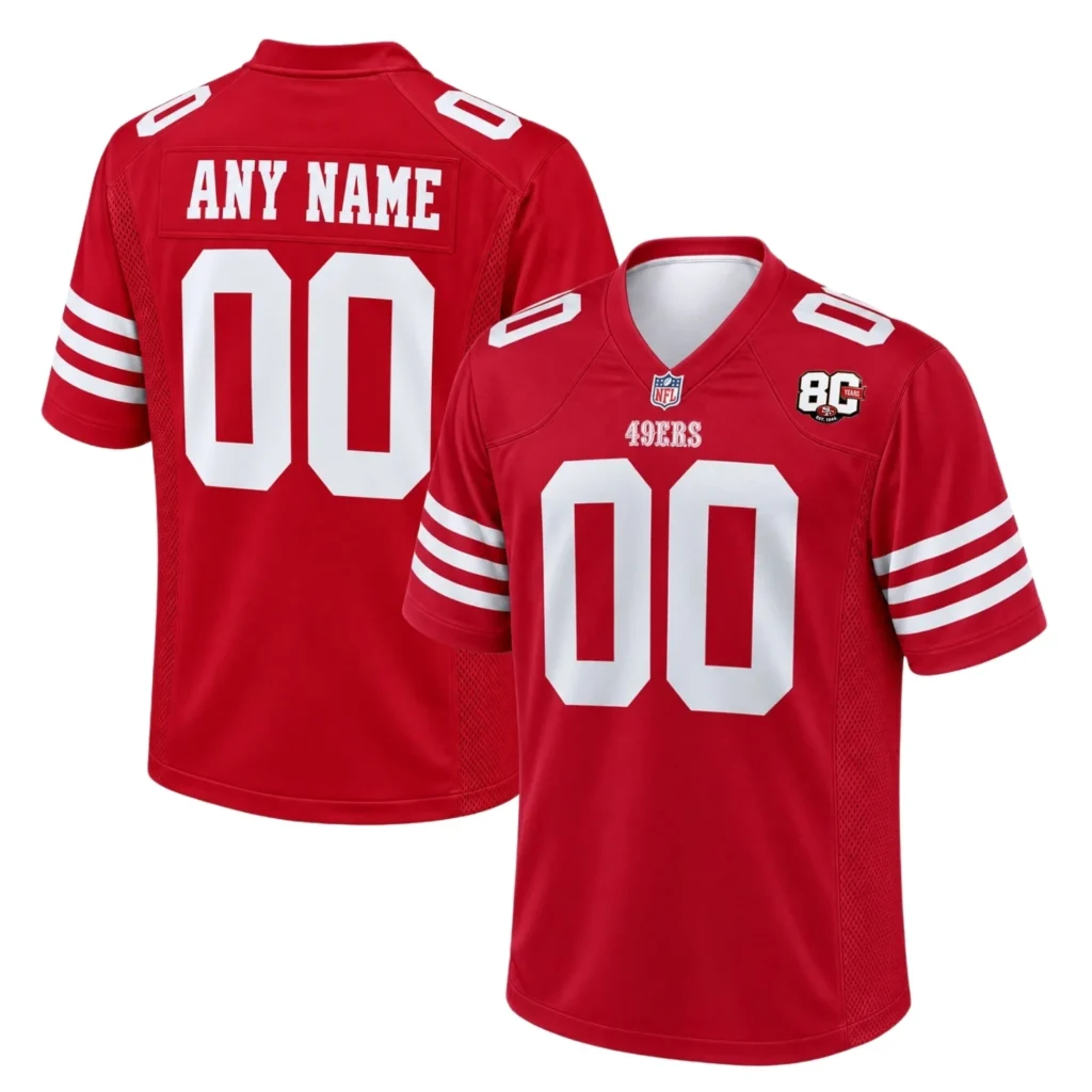 San Francisco 49ers Alternate Jersey – Custom Name & Number Edition