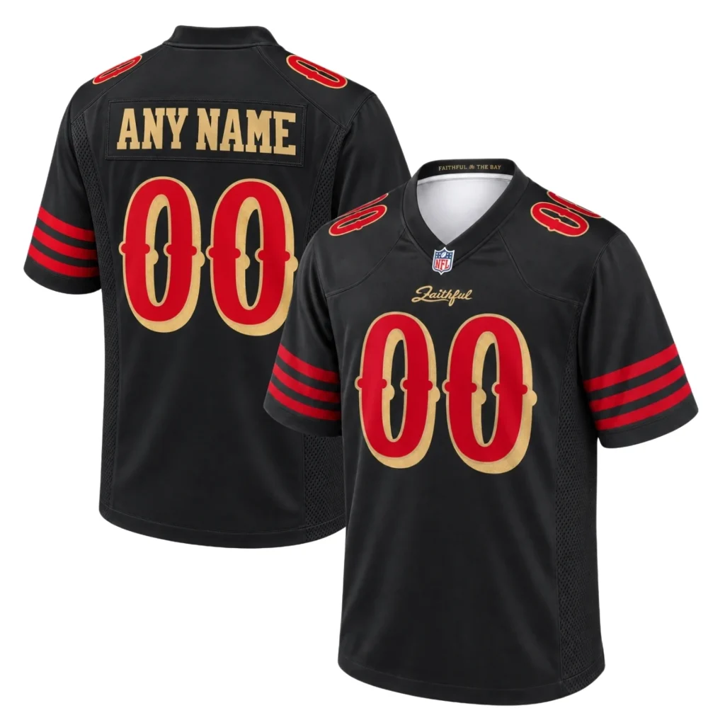 San Francisco 49ers Black Rivalries Jersey – Home Crowd Fan Style