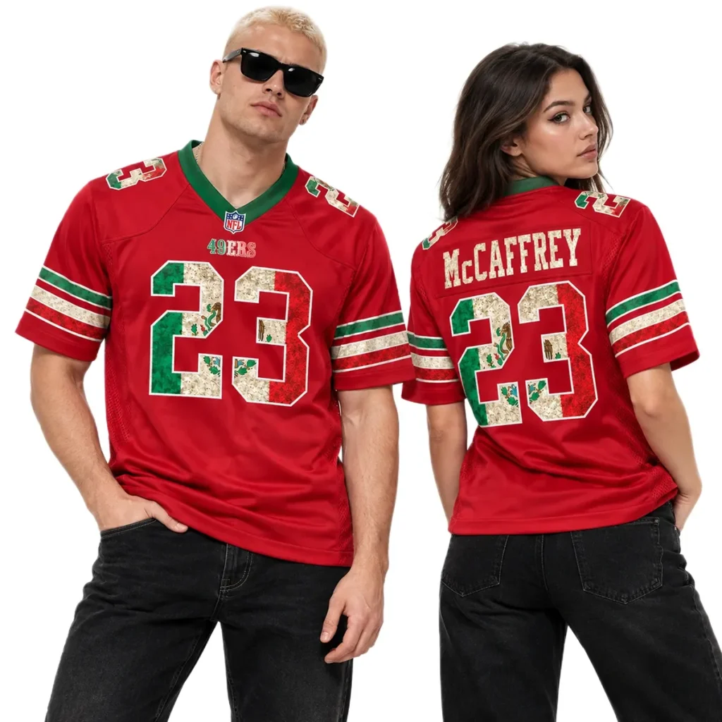 San Francisco 49ers Christian McCaffrey Jersey – Stadium Ready Fan Style