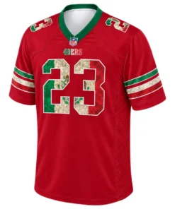 San Francisco 49ers Christian McCaffrey Jersey – front view