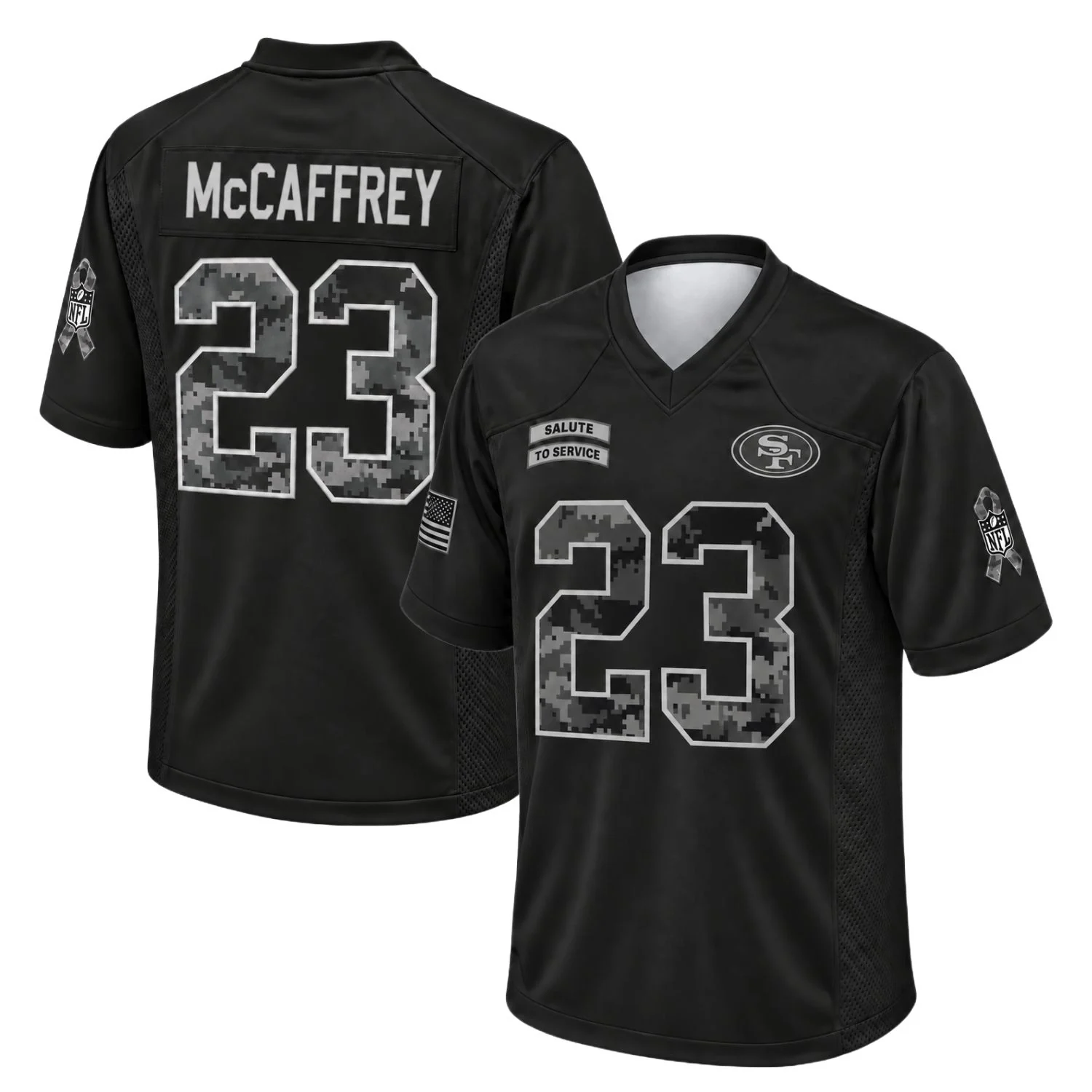 San Francisco 49ers Christian McCaffrey Salute Jersey