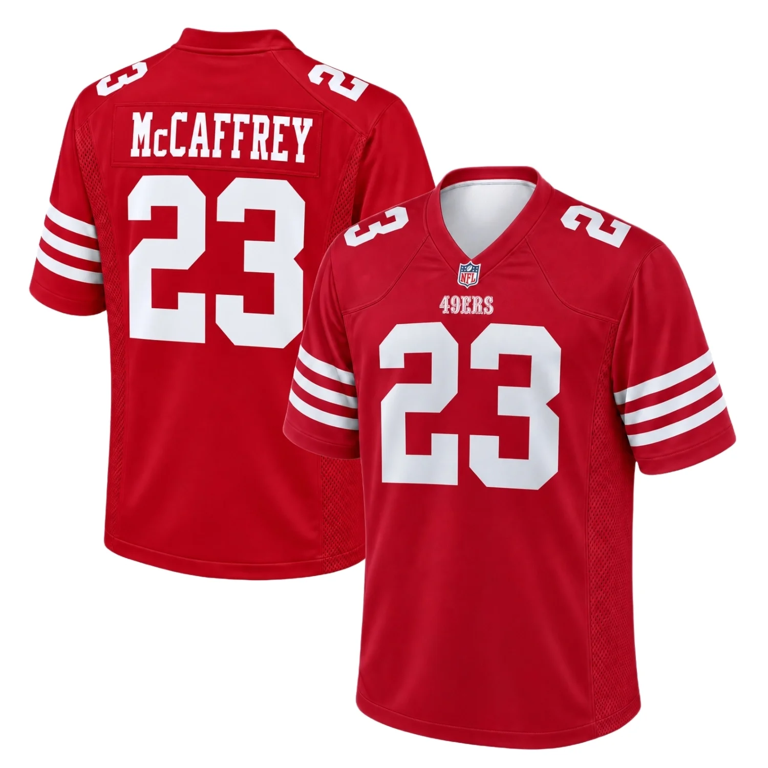 San Francisco 49ers Christian McCaffrey Scarlet Home Jersey