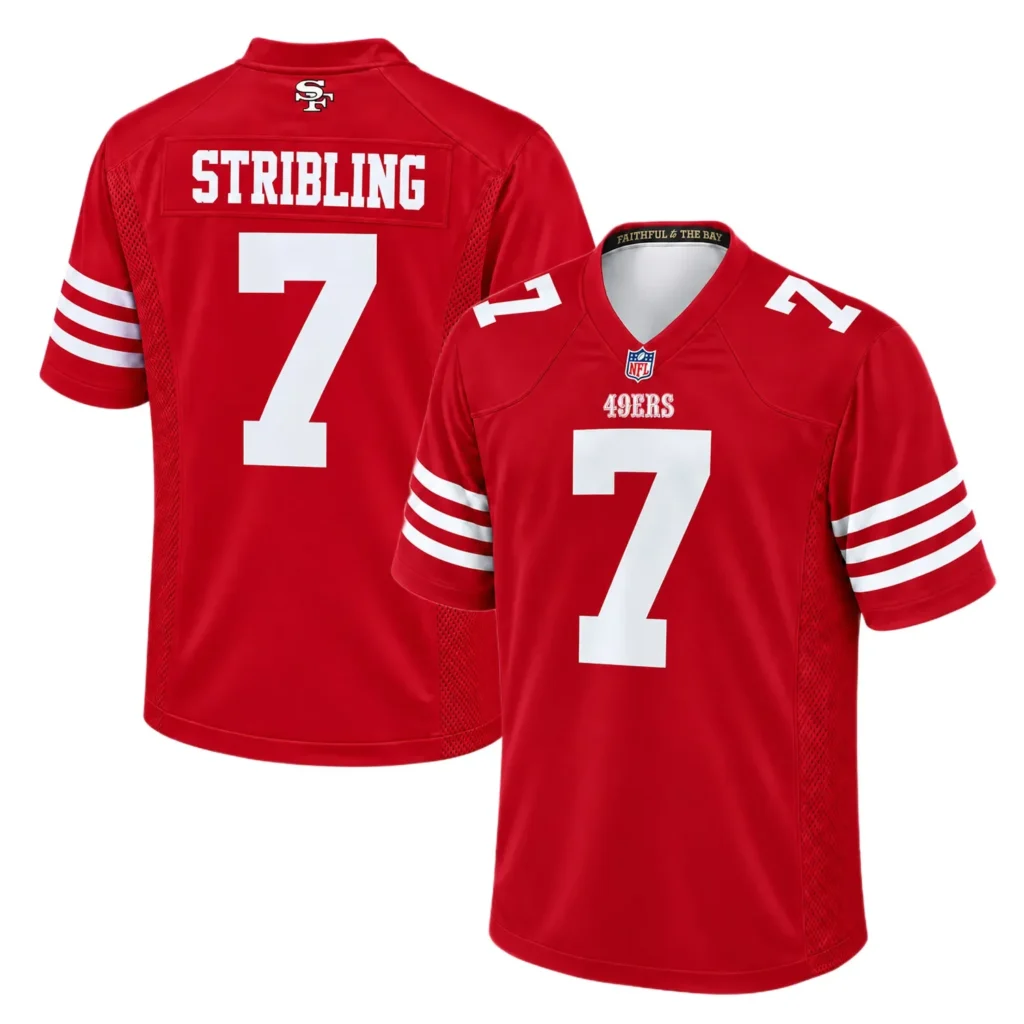 San Francisco 49ers De'Zhaun Stribling Red Jersey – Personalized Fan Edition