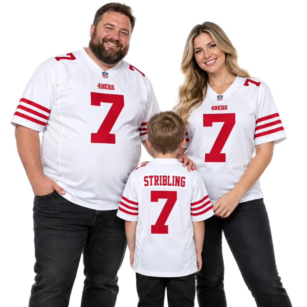 San Francisco 49ers De'Zhaun Stribling White Jersey – Matchday Fan Edition