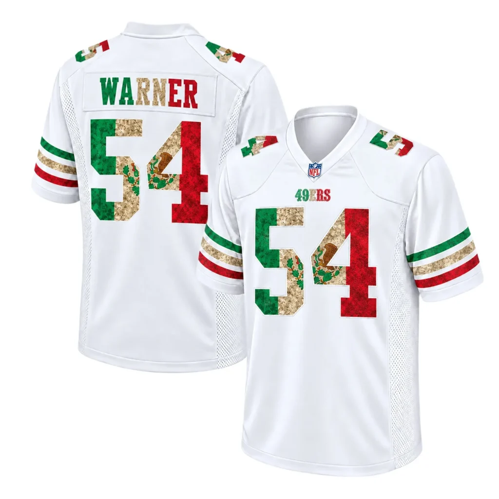 San Francisco 49ers Fred Warner Jersey – Season Pride Edition