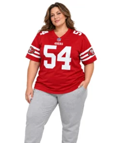 San Francisco 49ers Fred Warner Red Jersey – alternate view 3