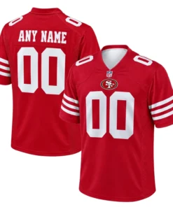 San Francisco 49ers Red Classic Custom Jersey