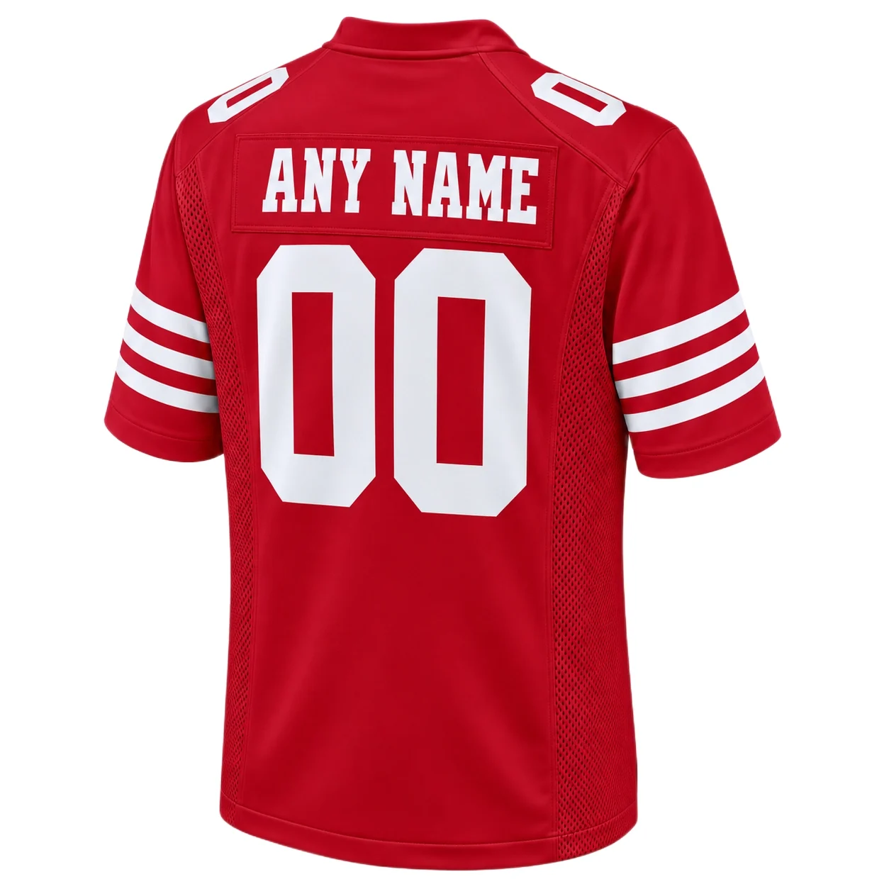 San Francisco 49ers Red Classic Custom Jersey – back view