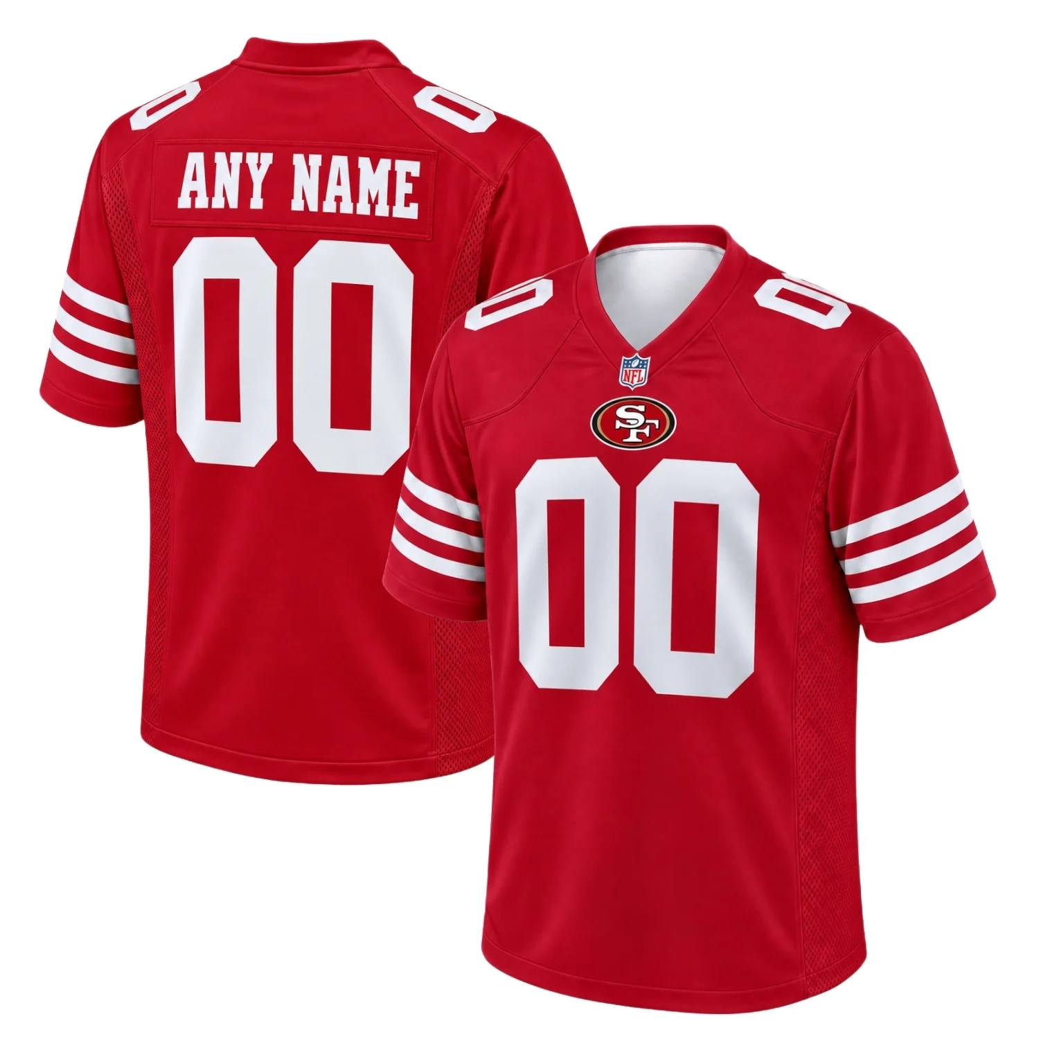 San Francisco 49ers Red Classic Custom Jersey