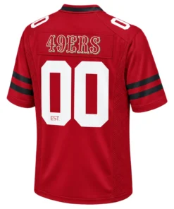 San Francisco 49ers Red Classic Jersey – back view