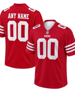 San Francisco 49ers Red Custom Jersey