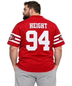 San Francisco 49ers Romello Height Red Jersey – back view