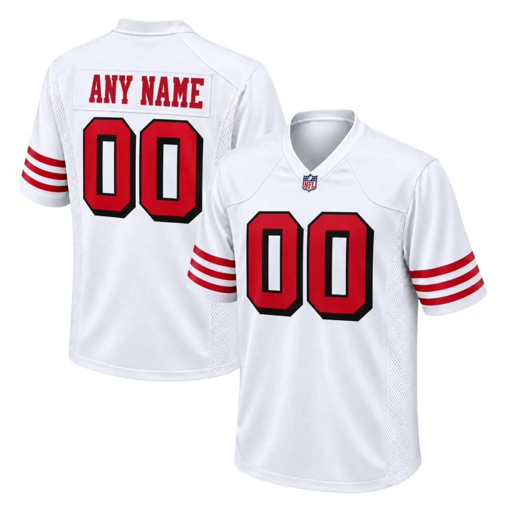 San Francisco 49ers White Alternate Jersey – Personalized Fan Edition