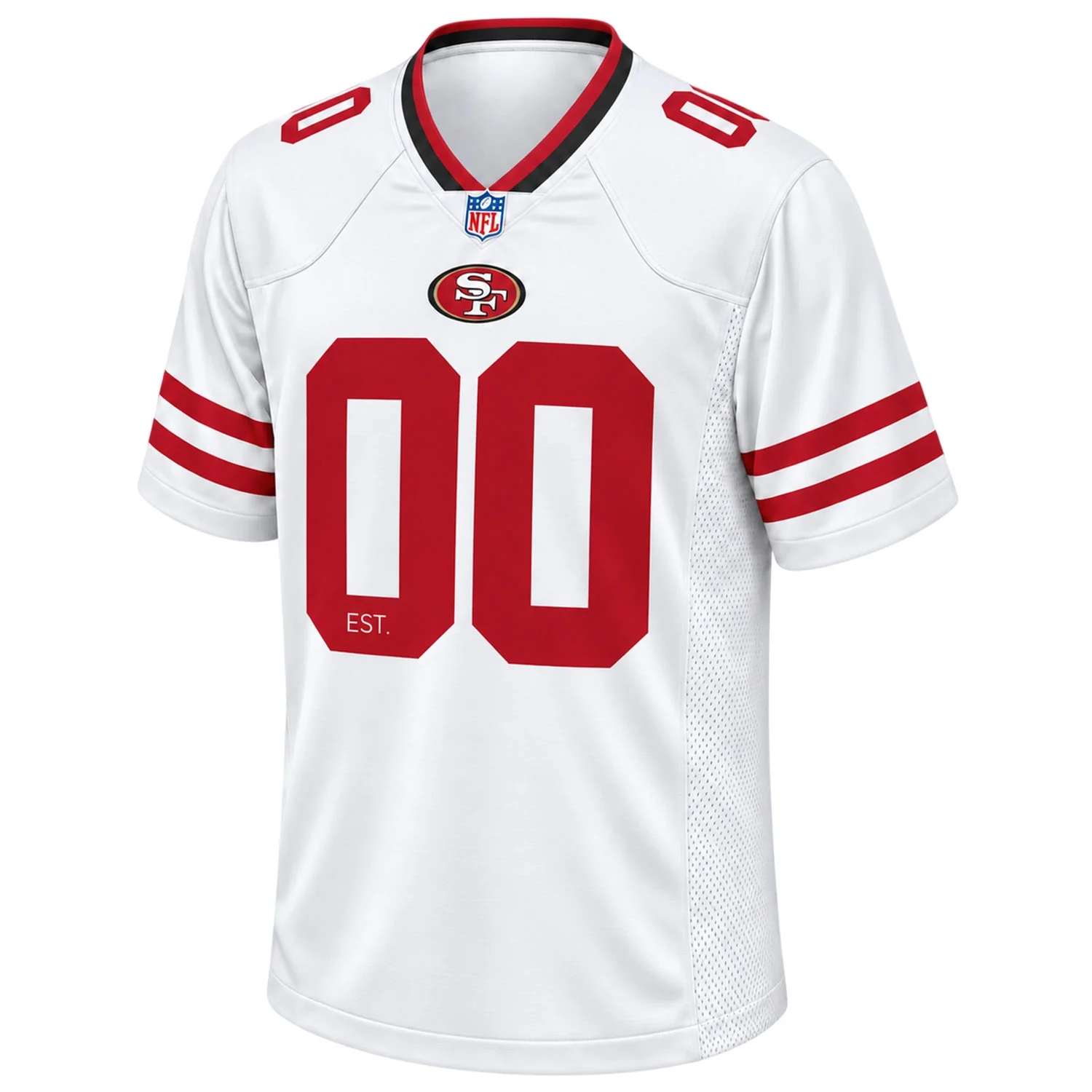 San Francisco 49ers White Custom Jersey – front view