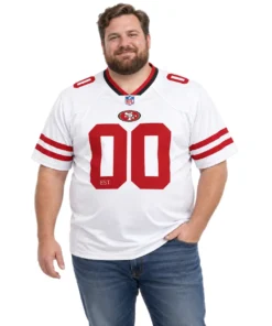 San Francisco 49ers White Custom Jersey – alternate view 2