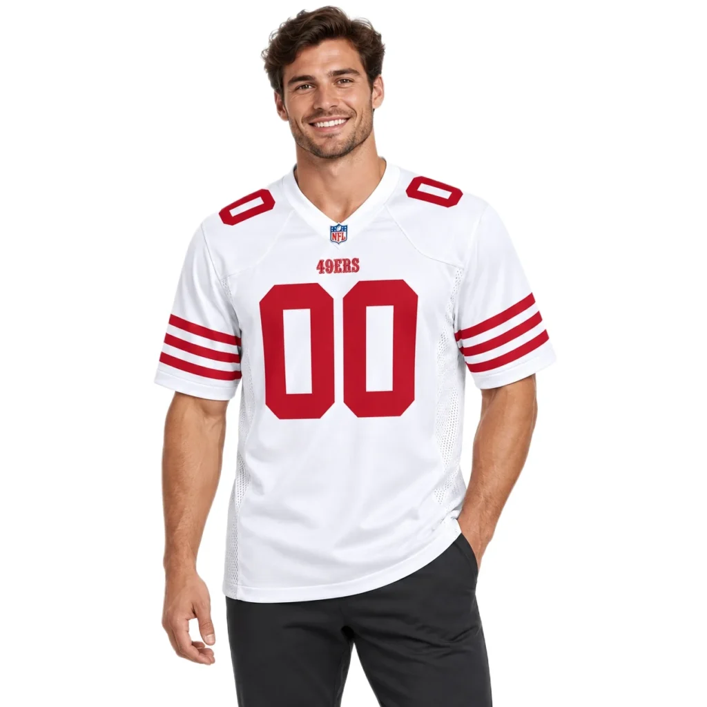 San Francisco 49ers White Jersey – Custom Name & Number Edition