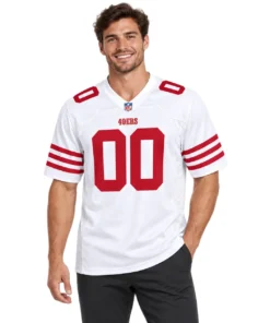 San Francisco 49ers White Jersey – model view