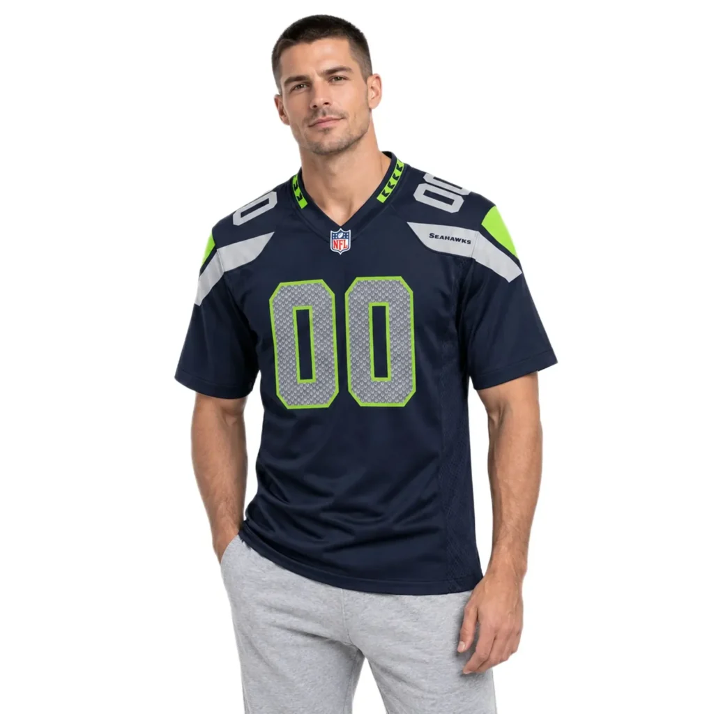 Seattle Seahawks Home Custom Jersey – Home Crowd Fan Style