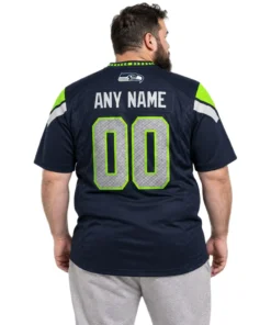 Seattle Seahawks Home Custom Jersey – alternate view 5