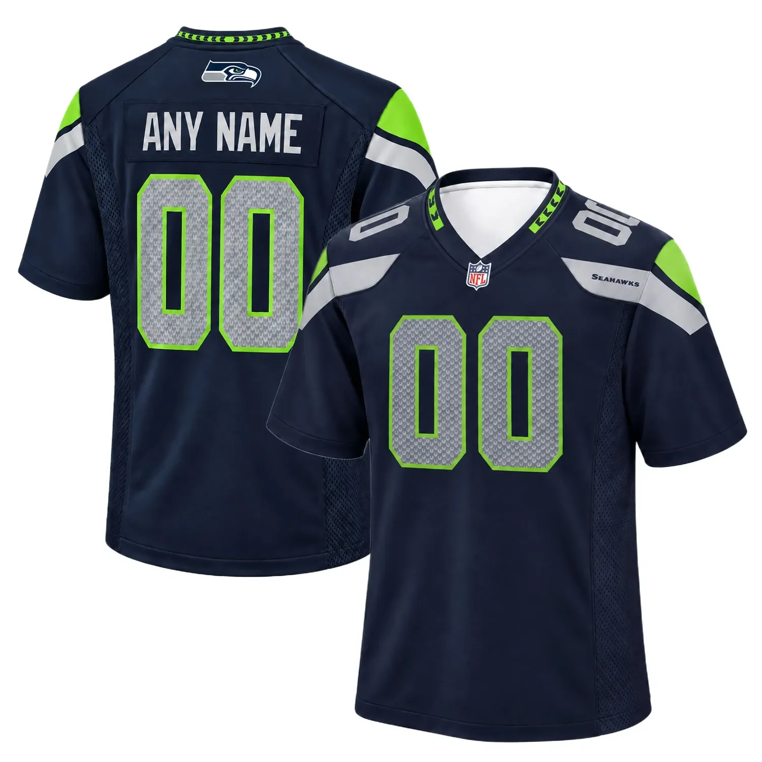 Seattle Seahawks Home Custom Jersey