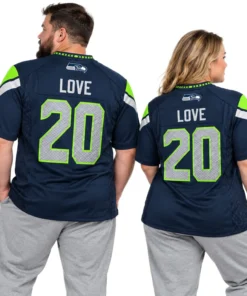 Seattle Seahawks Julian Love Jersey – model back view