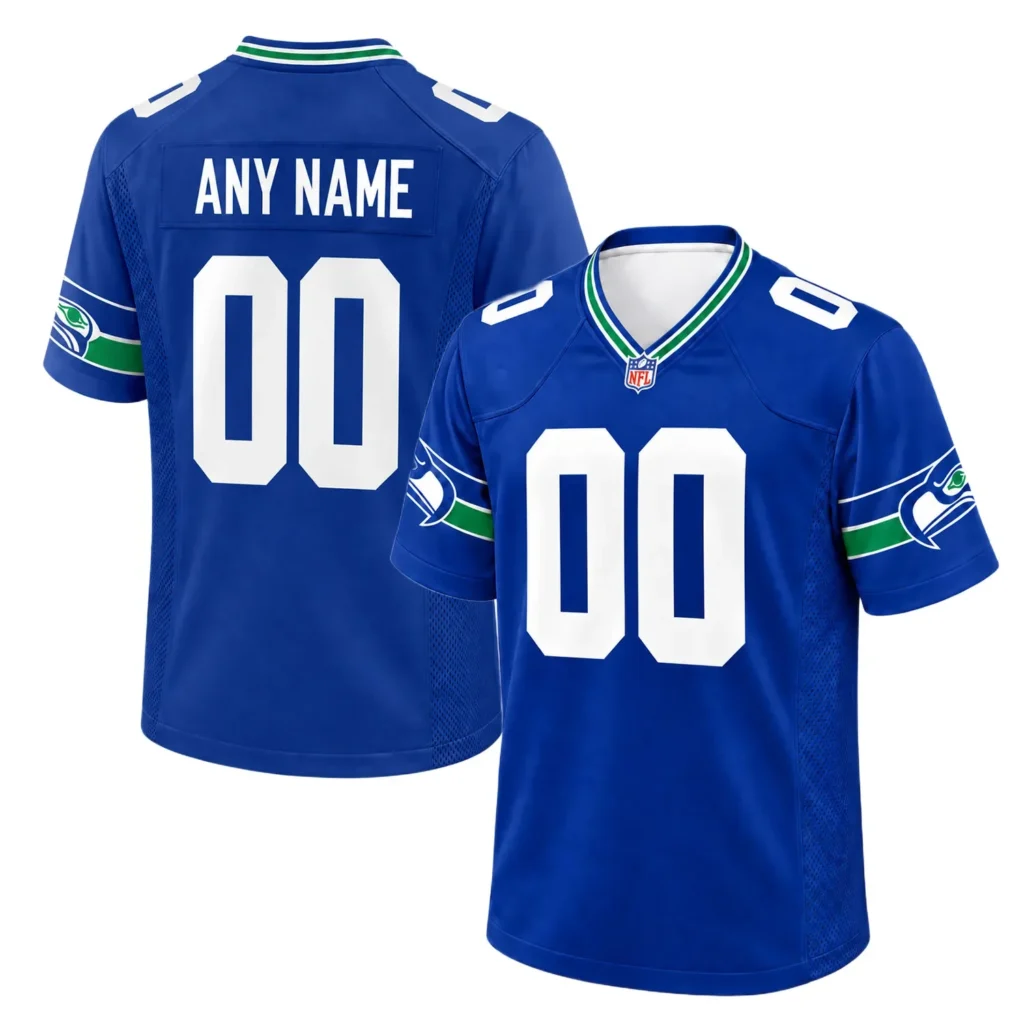 Seattle Seahawks Throwback Custom Jersey – Season Pride Edition