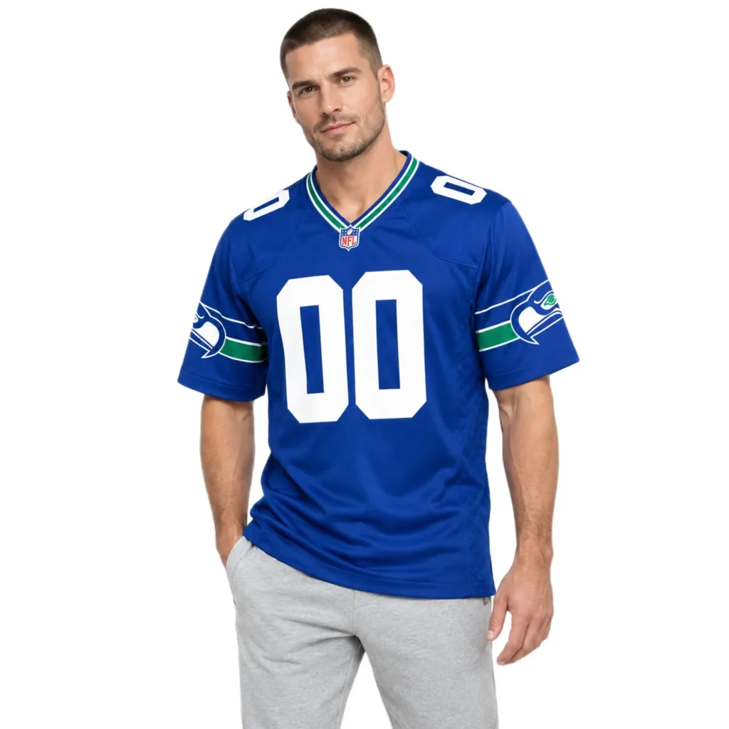 Seattle Seahawks Throwback Custom Jersey – Season Pride Edition