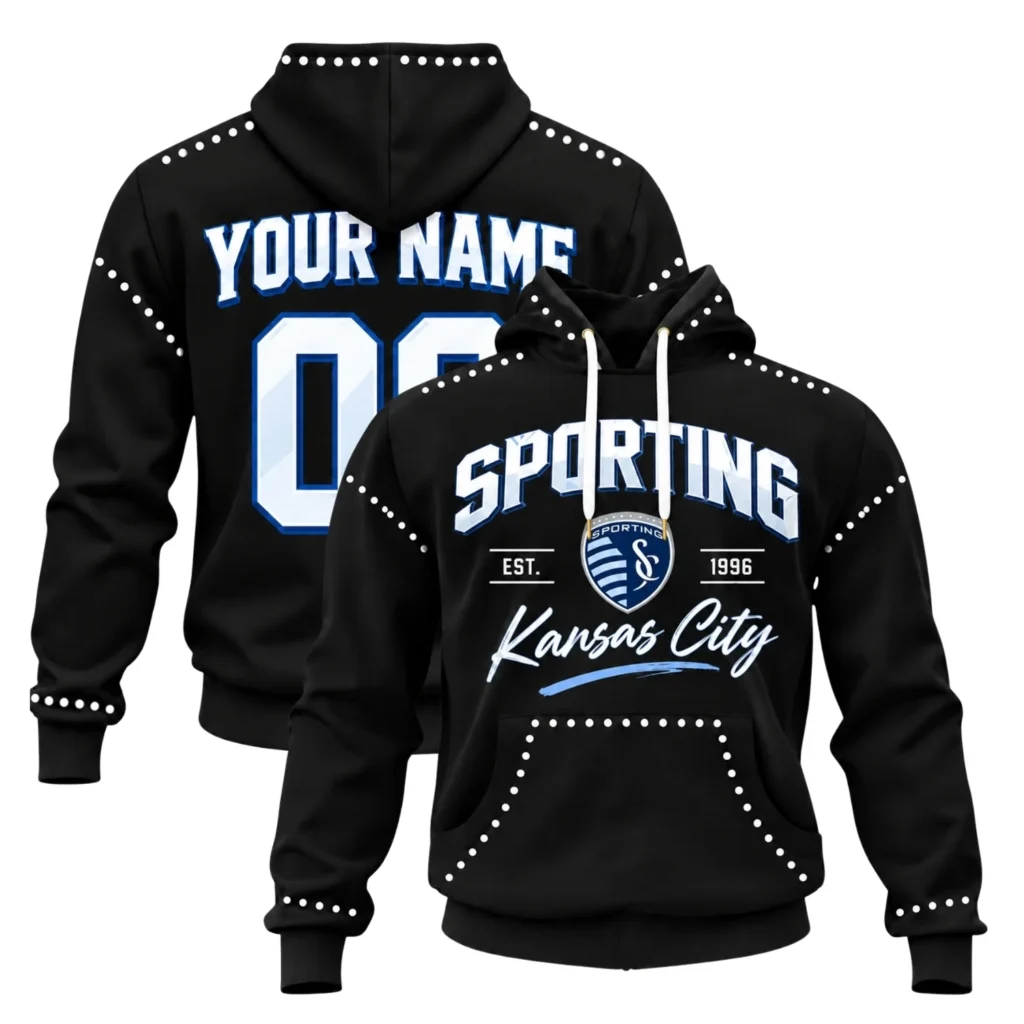 Sporting Kansas City Black Hoodie – Game Day Pullover
