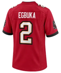 Tampa Bay Buccaneers Emeka Egbuka Red Jersey – back view