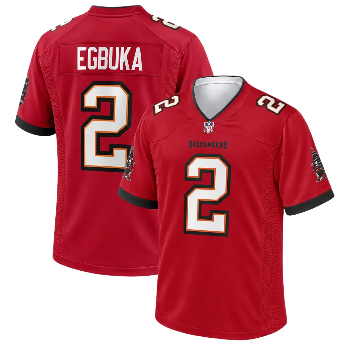Tampa Bay Buccaneers Emeka Egbuka Red Jersey