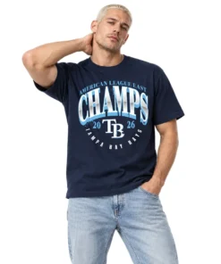Tampa Bay Rays AL East Champions T-Shirt – model view