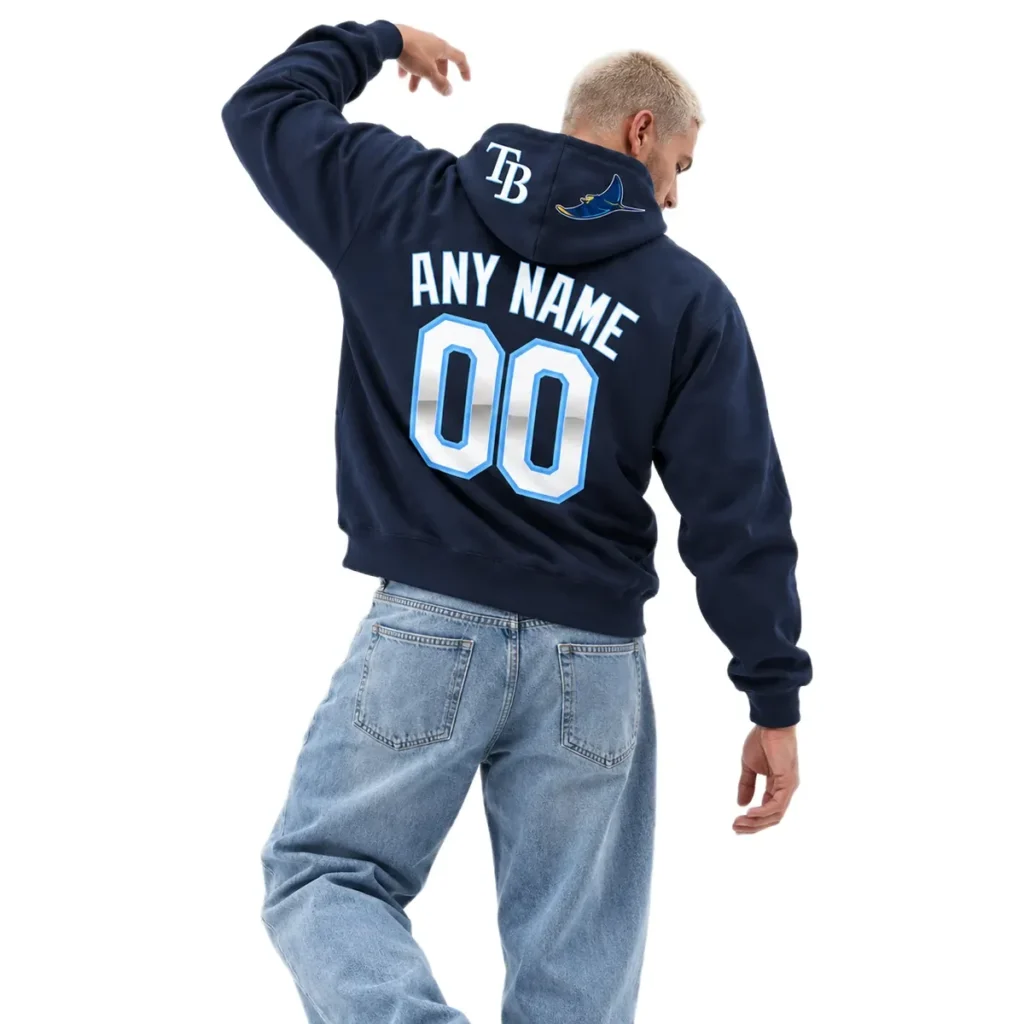 Tampa Bay Rays AL East Custom Champions Hoodie – Game Day Pullover