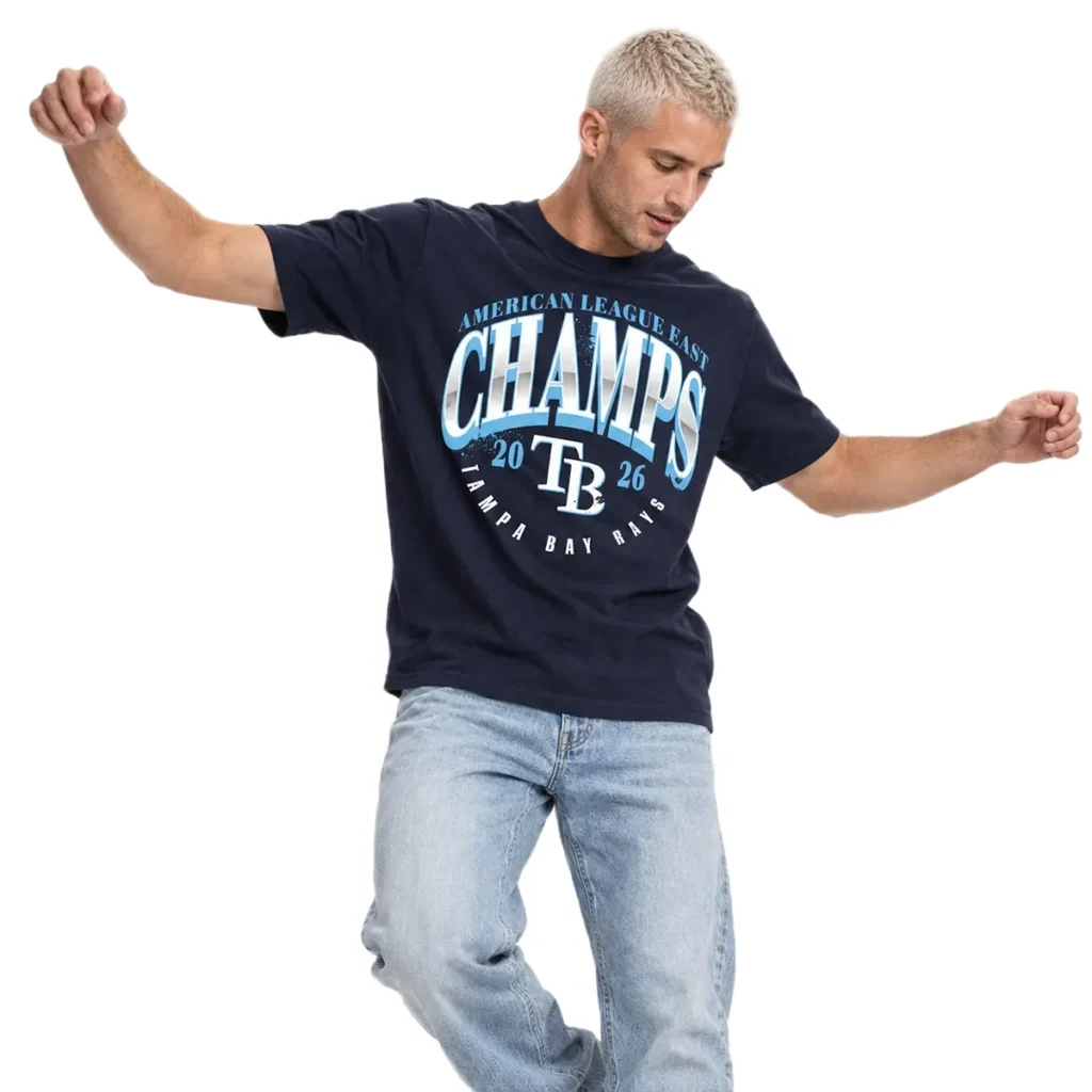 Tampa Bay Rays AL East Custom Champions T-Shirt – Game Day Graphic Tee