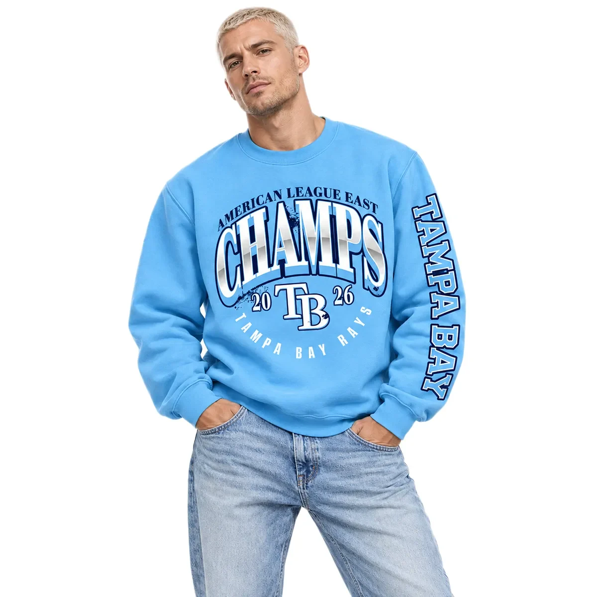 Tampa Bay Rays Champions Sweatshirt – model view