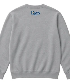 Tampa Bay Rays Gray Locker Room Champions Sweatshirt – back view