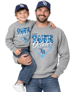 Tampa Bay Rays Gray Locker Room Champions Sweatshirt – alternate view 2
