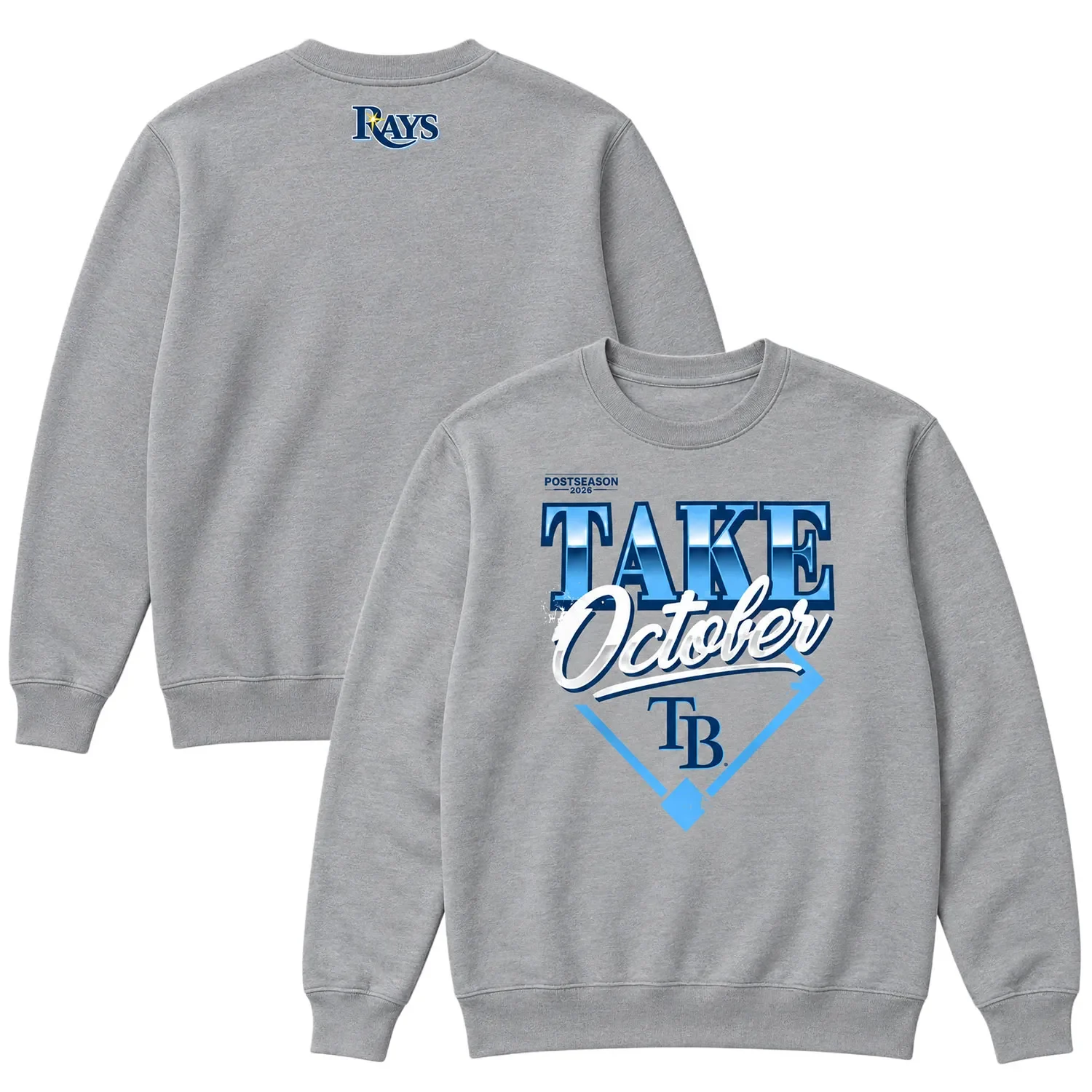 Tampa Bay Rays Gray Locker Room Champions Sweatshirt