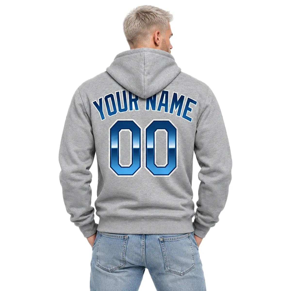 Tampa Bay Rays Locker Room Custom Champions Hoodie – model view